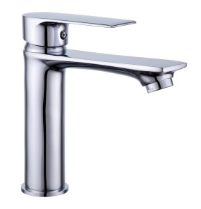 Bateria MUSO umywalkowa stojąca niska chrom BJJ104