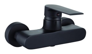 Bateria MUSO BLACK natryskowa ścienna bez natrysku czarny mat BJJ106B