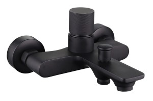 Bateria SOVO BLACK wannowa ścienna bez natrysku czarny mat BJJ203B