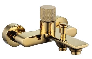 Bateria SOVO GOLD wannowa ścienna bez natrysku złoty połysk BJJ203G