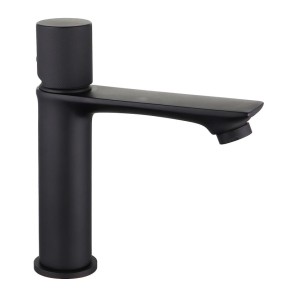 Bateria SOVO BLACK umywalkowa stojąca niska czarny mat BJJ204B