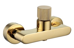 Bateria SOVO GOLD natryskowa ścienna bez natrysku złoty połysk BJJ206G