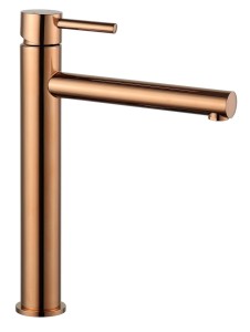 Bateria CITRE ROSE GOLD umywalkowa stojąca wysoka różowy złoty połysk BJJ304/1RG