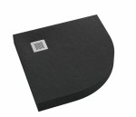 Schedpol Brodzik półokrągły NEW HORIZONS BLACK STONE 90x90x12 z systemem STABILSOUND 3.3304/C/ST-M2 GRATIS SYFON 90mm -Darmowa dostawa
