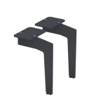 Oristo Nogi do szafek 23 cm, CZARNY MAT 2 sztuki OR00-A-NO-23-8