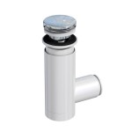 Syfon umywalkowy PREVEX 7 cm EASY CLEAN z korkiem  klik-klak dedykowany do umywalek Oristo