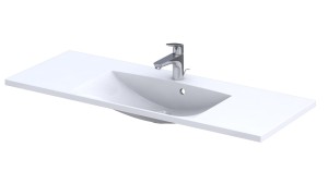 Oristo umywalka meblowa AMELIA 120 cm z formowanego marmuru  UME-AM-120-92-C