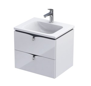 Oristo Szafka wisząca podumywalkowa SIENA 60 cm, BIAŁY POŁYSK OR45-SD2S-60-1-DARMOWA DOSTAWA