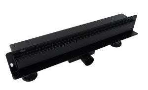 Odpływ ŚCIENNY 100 cm  2w1 CZARNY MAT