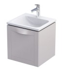 Oristo Szafka wisząca podumywalkowa SKAGEN 50 cm, PIASKOWY MAT OR49-SD1S-50-10-DARMOWA DOSTAWA