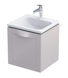 Oristo Szafka wisząca podumywalkowa SKAGEN 50 cm, PIASKOWY MAT OR49-SD1S-50-10-DARMOWA DOSTAWA
