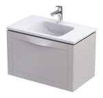 Oristo Szafka wisząca podumywalkowa SKAGEN 80 cm, PIASKOWY MAT OR49-SD1S-80-10-DARMOWA DOSTAWA