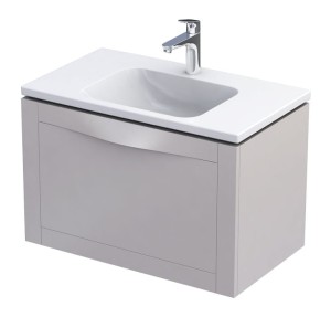 Oristo Szafka wisząca podumywalkowa SKAGEN 80 cm, PIASKOWY MAT OR49-SD1S-80-10-DARMOWA DOSTAWA