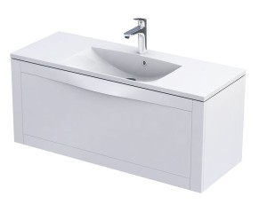 Oristo Szafka wisząca podumywalkowa SKAGEN 120 cm, BIAŁY MAT OR49-SD1S-120-2-DARMOWA DOSTAWA