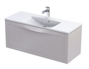 Oristo Szafka wisząca podumywalkowa SKAGEN 120 cm, PIASKOWY MAT OR49-SD1S-120-10-DARMOWA DOSTAWA