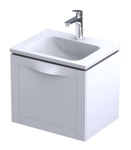 Oristo Szafka wisząca SKAGEN 60 cm z umywalką CERA, BIAŁY MAT OR49-SD1S-60-2 + UME-CE-60-91-DARMOWA DOSTAWA