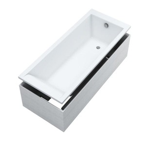 Schedpol Wanna tradycyjna z nośnikiem  FERRA SET plus syfon 170x70x40,5 cm z systemem STANDARD PLUS do zabudowy 3.533/NO-9.114 -DARMOWA DOSTAWA