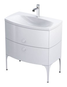 ORiSTO Szafka wisząca podumywalkowa LOUIS 82 cm, BIAŁY POŁYSK OR50-SD2S-82-1-DARMOWA DOSTAWA