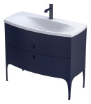 ORiSTO Szafka wisząca podumywalkowa LOUIS 102 cm, GRANATOWY MAT OR50-SD2S-102-14-DARMOWA DOSTAWA