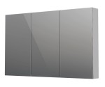 Oristo Szafka górna lustrzana NEO 120 cm troje drzwi, CHROM POŁYSK OR00-SGL3D-120-99