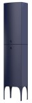 ORiSTO  Szafka wisząca wysoka boczna LOUIS 47 cm,  GRANATOWY MAT  OR50-SB2D-47-14-DARMOWA DOSTAWA