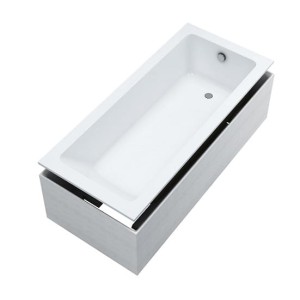 Schedpol Wanna tradycyjna z nośnikiem  SUN SET plus syfon 160x75x40,5 cm z systemem STANDARD PLUS do zabudowy 3.541/NO-9.114-DARMOWA DOSTAWA