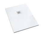 SCHEDPOL Brodzik prostokątny KALAIT SMOOTH WHITE  90x140x3,5 z systemem STABILSOUND PLUS 3.3119-M2 GRATIS SYFON 90mm-Darmowa dostawa