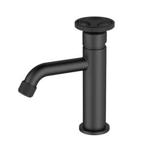 Bateria LOFTEA BLACK umywalkowa stojąca niska czarny mat BJV404B