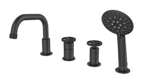 Bateria LOFTEA BLACK wannowa 4-otworowa czarny mat BJV403/1B