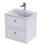 Oristo Szafka wisząca podumywalkowa MONTEBIANCO 60 cm, BIAŁY MAT OR47-SD2S-60-2-DARMOWA DOSTAWA