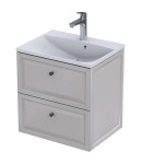 Oristo Szafka wisząca podumywalkowa MONTEBIANCO 60 cm, PIASKOWY MAT OR47-SD2S-60-10-DARMOWA DOSTAWA