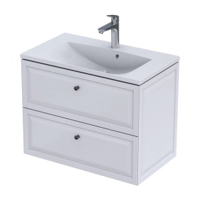 Oristo Szafka wisząca podumywalkowa MONTEBIANCO 80 cm, BIAŁY MAT OR47-SD2S-80-2-DARMOWA DOSTAWA