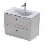 Oristo Szafka wisząca podumywalkowa MONTEBIANCO 80 cm, PIASKOWY MAT OR47-SD2S-80-10-DARMOWA DOSTAWA