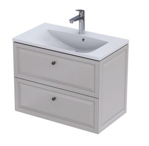 Oristo Szafka wisząca podumywalkowa MONTEBIANCO 80 cm, PIASKOWY MAT OR47-SD2S-80-10-DARMOWA DOSTAWA