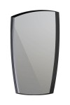ORiSTO Lustro w ramie LOUIS 50 cm, CZARNY POŁYSK OR50-L-RA-50-7