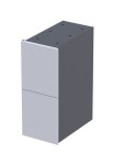 ORiSTO Szafka wisząca podumywalkowa LOUIS 24 cm, BIAŁY POŁYSK OR50-SD2S-24-1-DARMOWA DOSTAWA