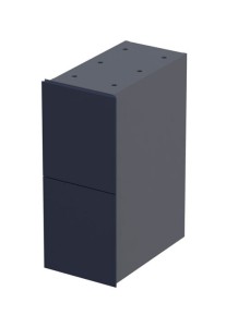 ORiSTO Szafka wisząca podumywalkowa LOUIS 24 cm, GRANATOWY MAT OR50-SD2S-24-14-DARMOWA DOSTAWA