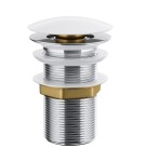 Corsan - Korek klik-klak duży do umywalki bez przelewu MUKK BIAŁY