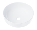 Corsan - Umywalka nablatowa okrągła 41,5x41,5x13,5 cm bez korka klik-klak UC9988