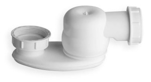 POLYSAN półsyfon niski do wanien wolnostojących POLYSAN 1''1/2,  42 mm biały 71712