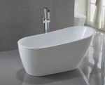 AQUALINE Wanna wolnostojąca z przelewem 150x75x70 TISA E1575-DARMOWA DOSTAWA