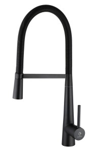 Bateria ERCO zlewozmywakowa stojąca z elastyczną wylewką czarny mat BJJ315B