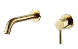 Bateria PESO GOLD umywalkowa podtynkowa złoty połysk BJJ320G