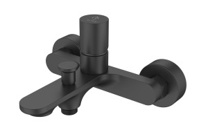 Bateria BLUO BLACK wannowa ścienna bez natrysku czarny mat BJV203B