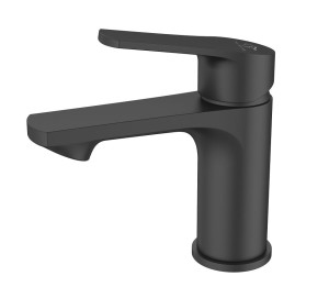 Bateria FOGO BLACK umywalkowa stojąca niska czarny mat BJV104B