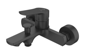 Bateria FOGO BLACK wannowa ścienna bez natrysku czarny mat BJV103B