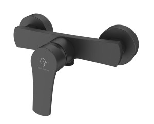 Bateria FOGO BLACK natryskowa ścienna bez natrysku czarny mat BJV106B