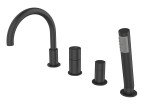 Bateria OVE BLACK wannowa 4-otworowa czarny mat BJV303/1B
