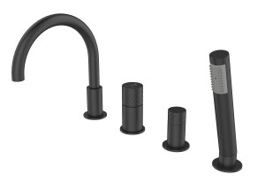 Bateria OVE BLACK wannowa 4-otworowa czarny mat BJV303/1B