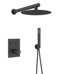 Zestaw podtynkowy OVE BLACK z baterią mieszaczową czarny mat BJV309B - DARMOWA DOSTAWA